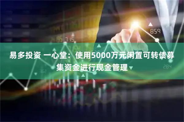 易多投资 一心堂：使用5000万元闲置可转债募集资金进行现金管理