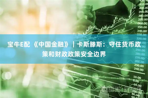 宝牛E配 《中国金融》｜卡斯滕斯：守住货币政策和财政政策安全边界