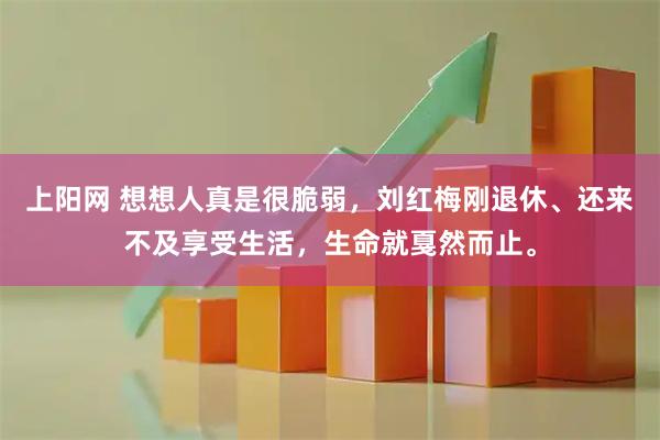 上阳网 想想人真是很脆弱，刘红梅刚退休、还来不及享受生活，生命就戛然而止。