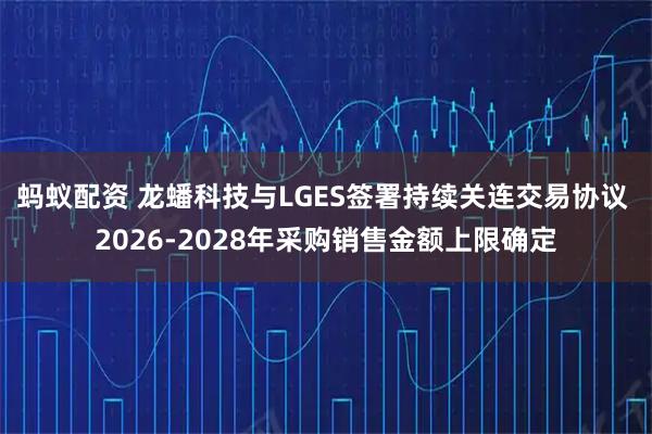 蚂蚁配资 龙蟠科技与LGES签署持续关连交易协议 2026-2028年采购销售金额上限确定