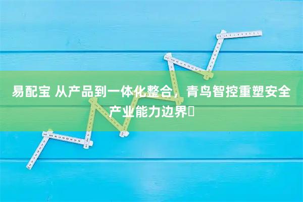 易配宝 从产品到一体化整合，青鸟智控重塑安全产业能力边界​